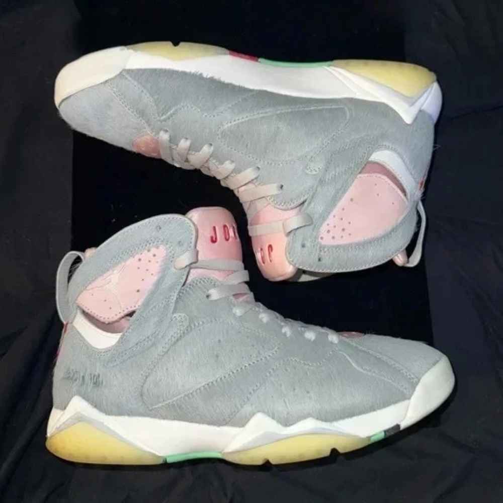 Nike Air Jordan 7 Retro SE "Hare" Bugs Bunny Shoes CT8528-002 Men's Size 8.5 - Picture 5 of 14